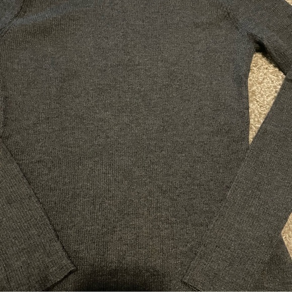 Dolce & Gabbana Silk Cashmere ribbed turtleneck sweater gray 38 quiet luxury - Picture 2 of 5